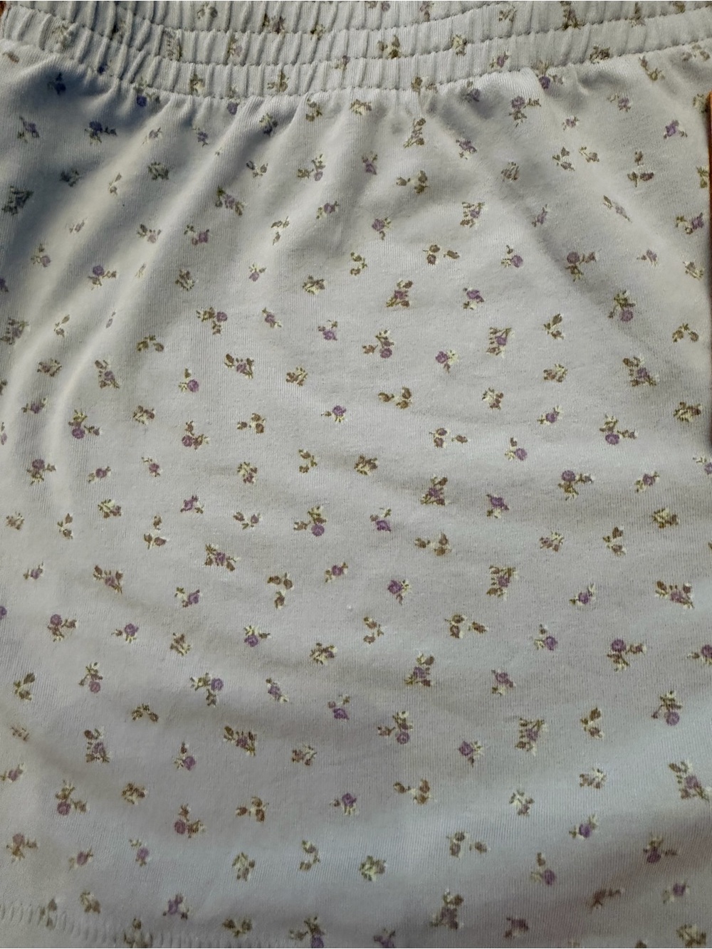 NWT SKIMS Cotton Jersey Shorts – Powder Blue Micro Floral – Size M - Picture 3 of 9